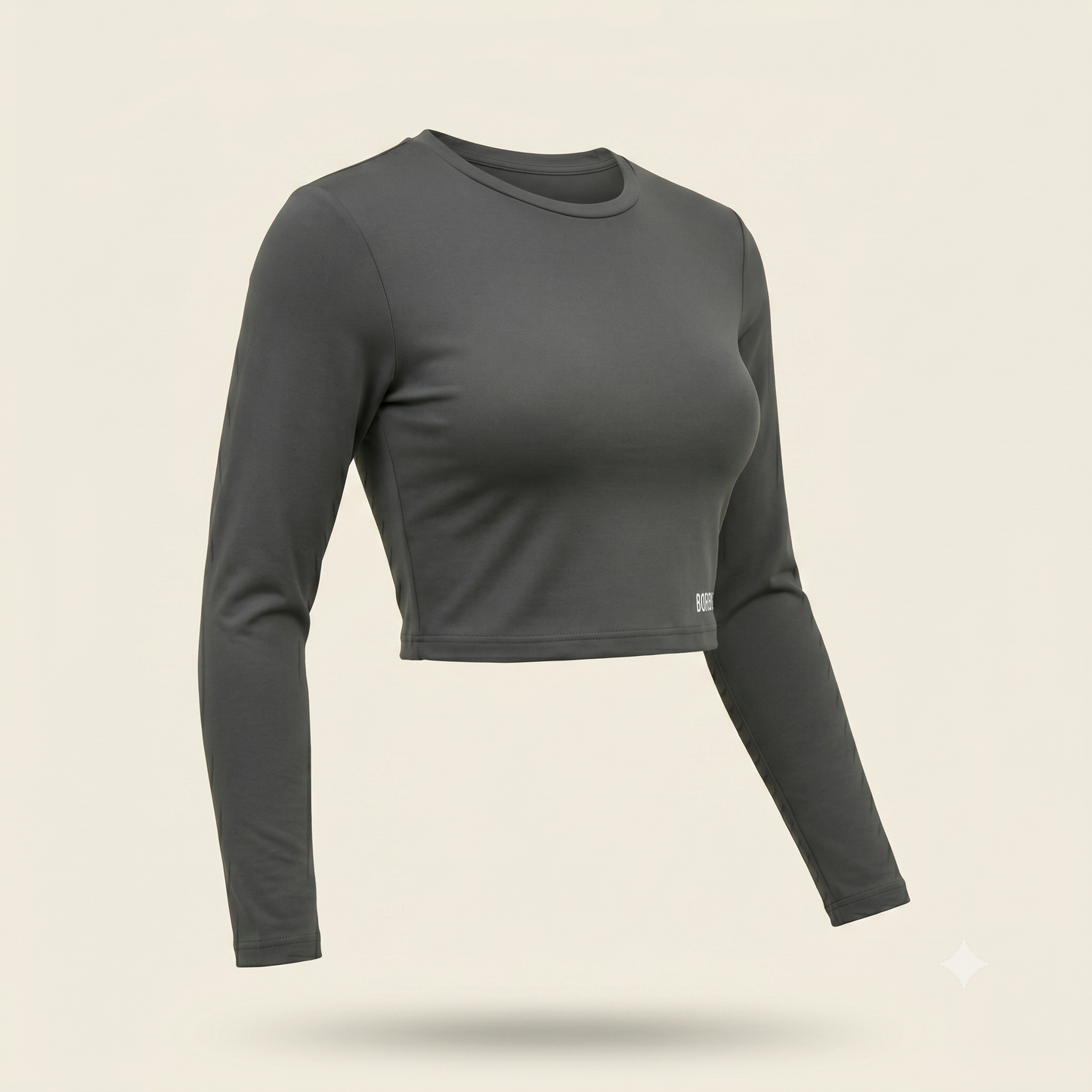 Crop Top Deportivo Manga Larga — Elasticada / adaptable