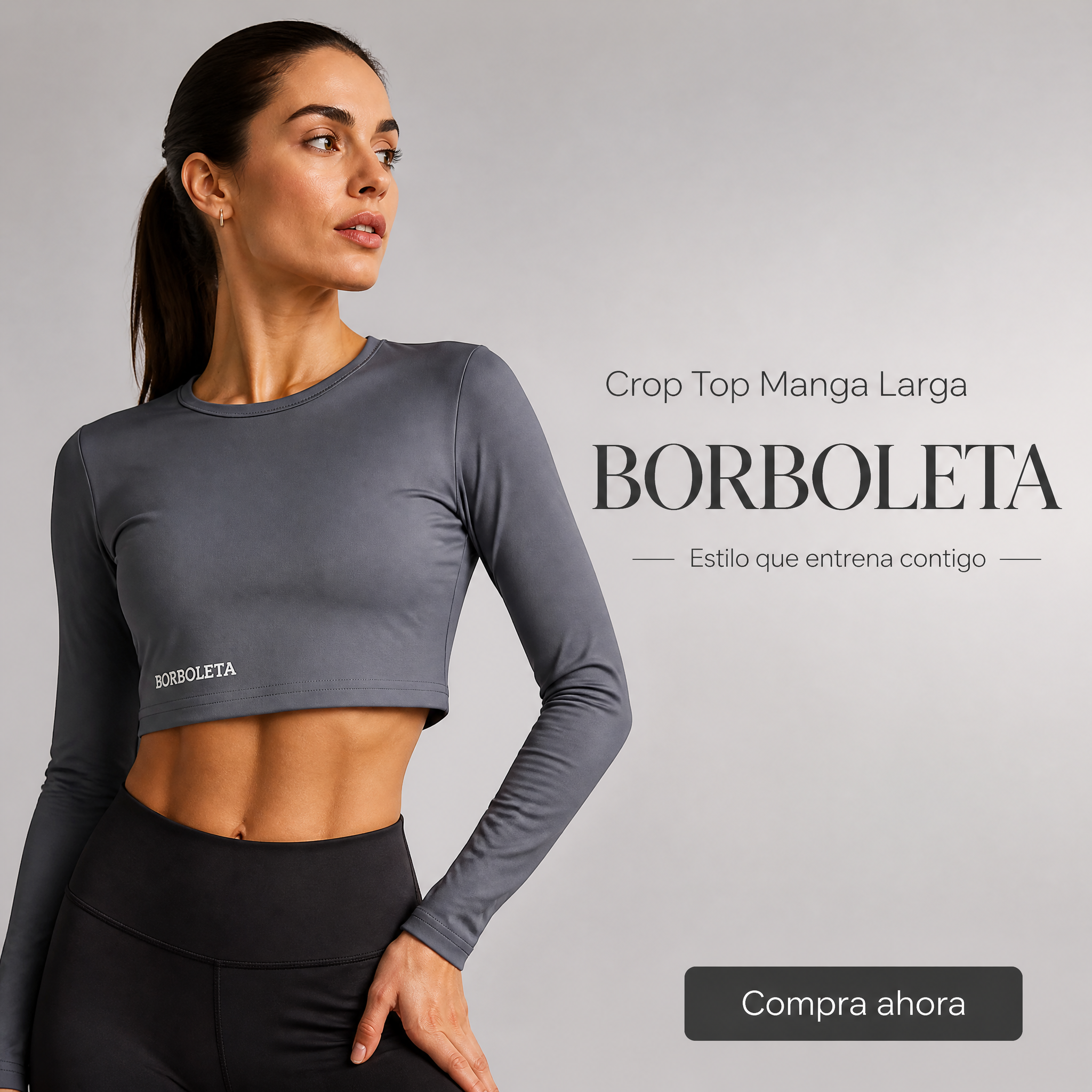 Crop Top Gris
